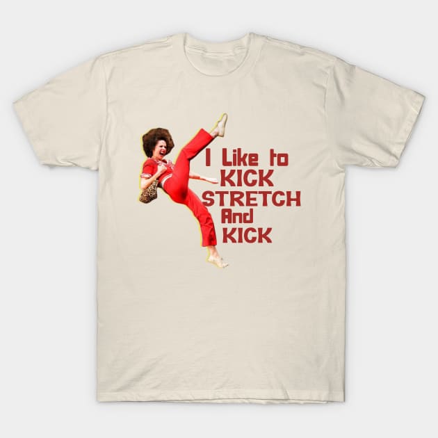 Sally Omalley - i like to kick stretch and kick T-Shirt by Distoproject